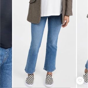 LIKE NEW Maternity Madewell Over-the-Belly Crop Jeans